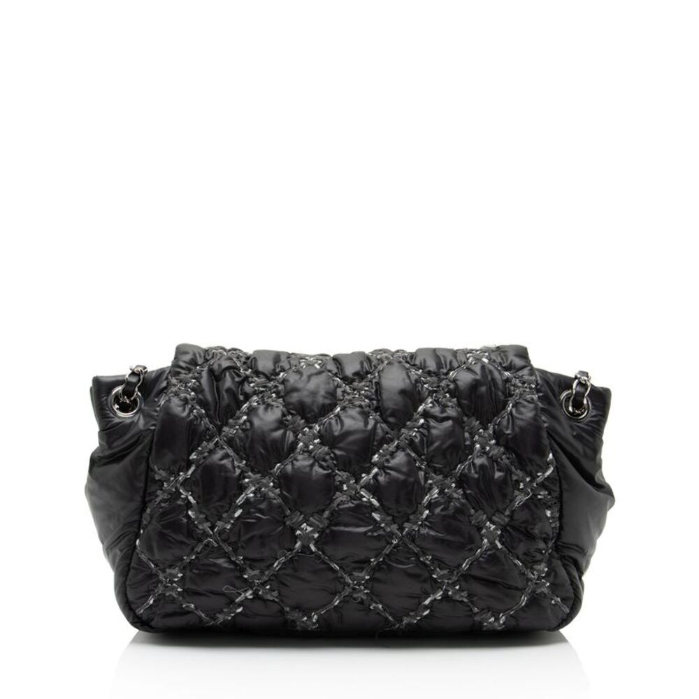 Chanel Lambskin Bubble Quilt Tweed Medium Flap Shoulder Bag - Picture 3 of 11